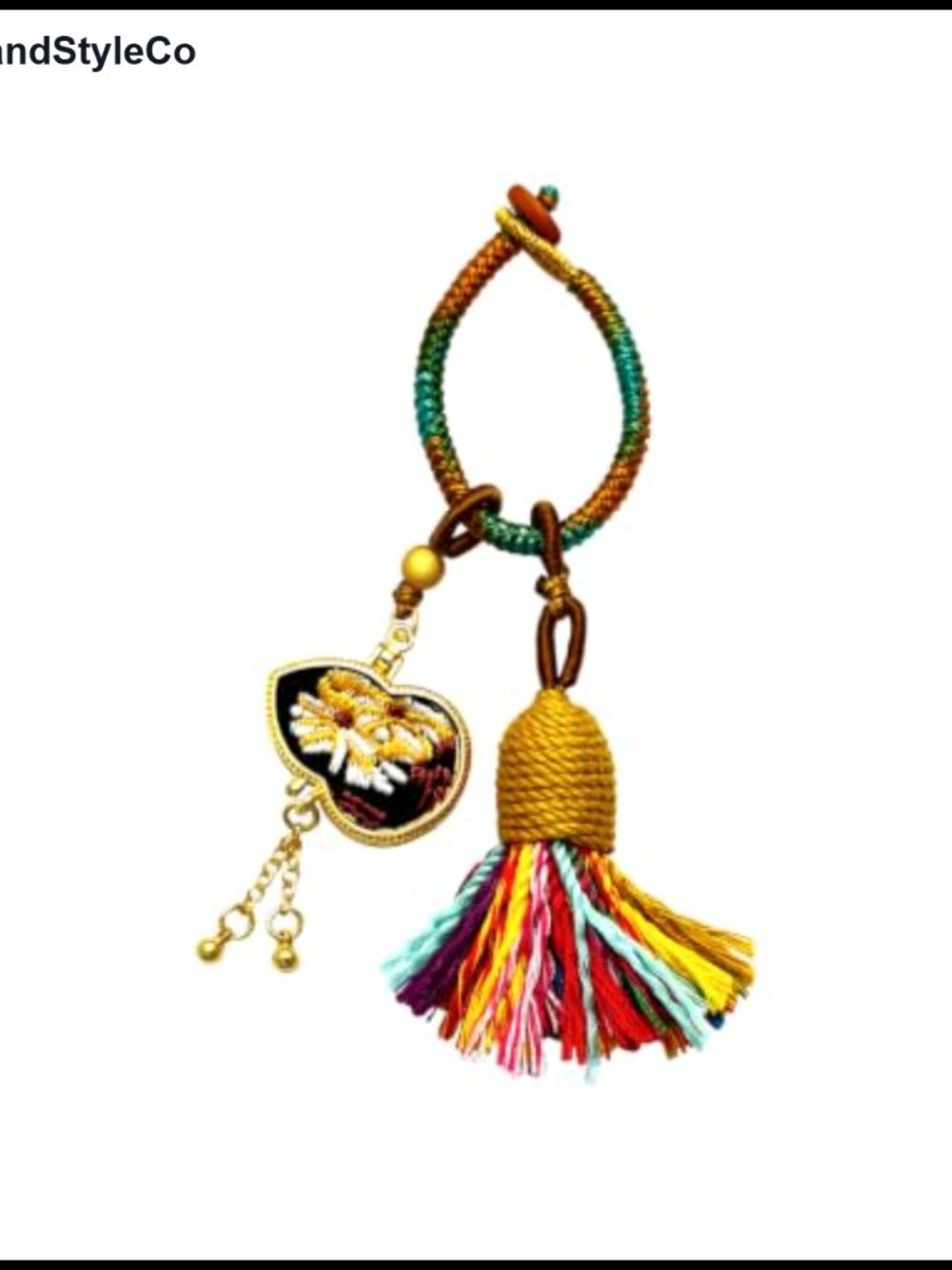 Handmade Tassel Keychain Bohemian Fringe Bag Charm Accessory